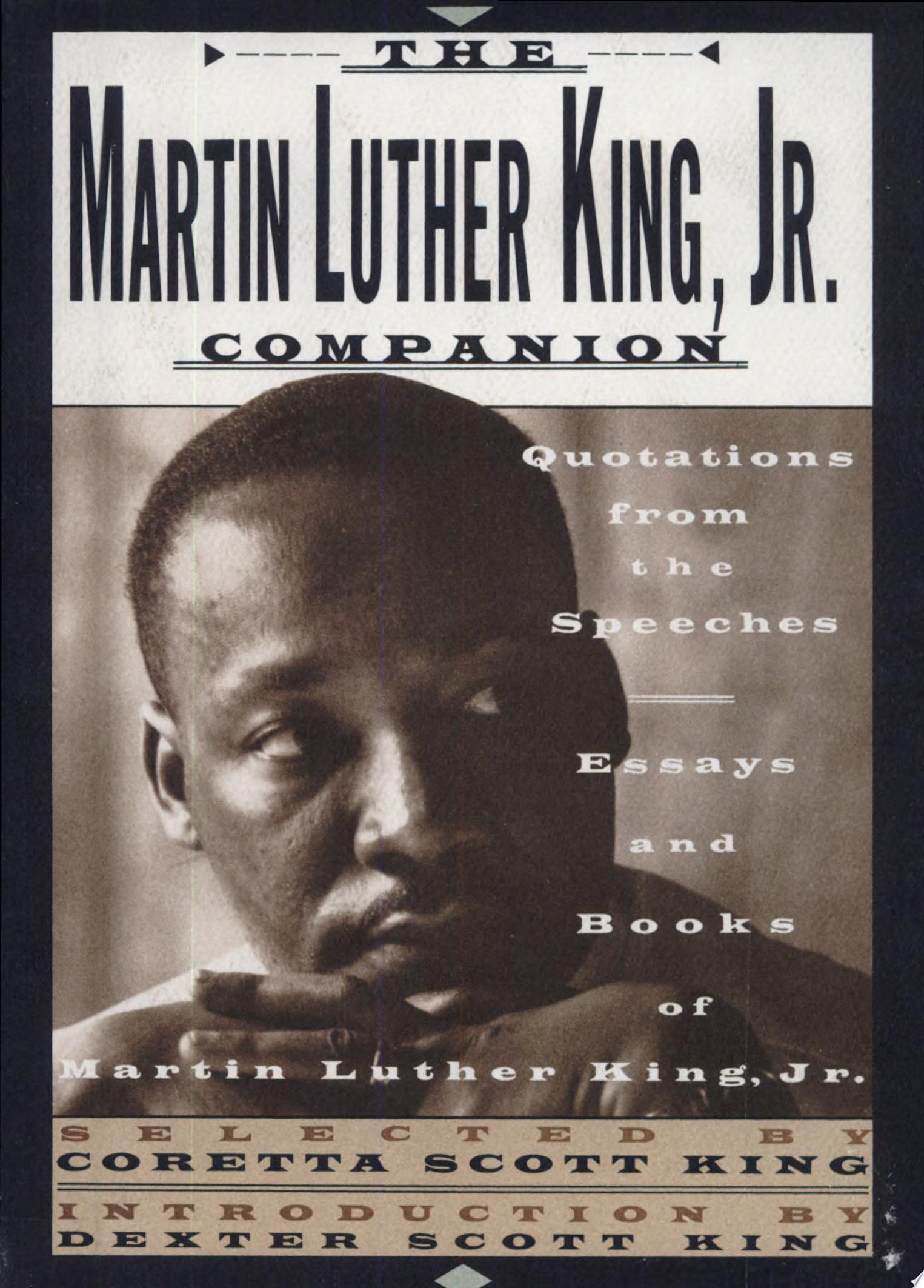 Image for "The Martin Luther King, Jr. Companion"