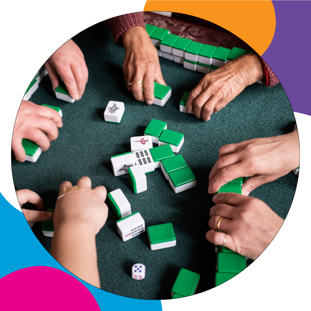 people playing mahjong