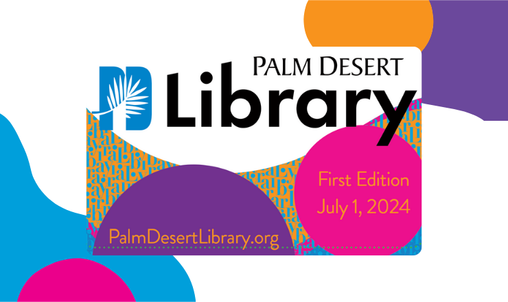 first edition of palm desert library card